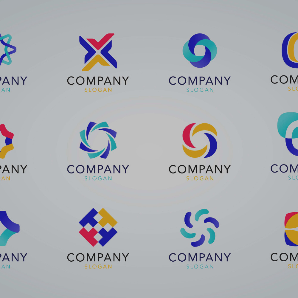 Colorful company logo collection